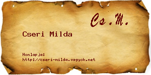 Cseri Milda névjegykártya